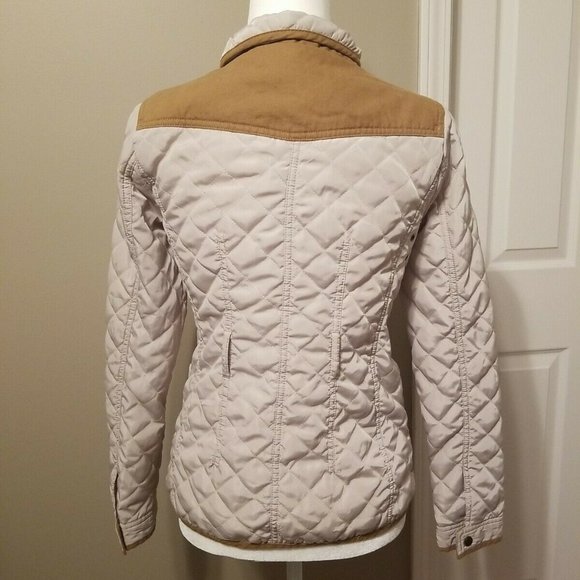 🧥CREMIEUX Quilted Tan/Camel Jacket FULL ZIP JACKET🧥 - Picture 2 of 2